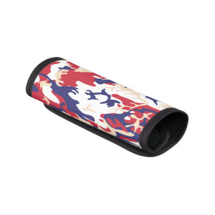 4th of July, Independence day, Camouflage Beige Luggage Handle Wrap