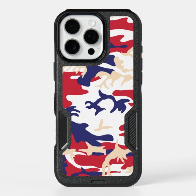 4th of July, Independence day, Camouflage Beige Otterbox iPhone Case (Back)