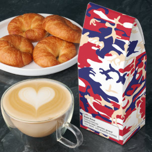 4th of July, Independence day, Camouflage Beige Roasted Coffee