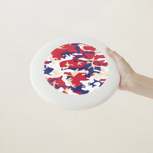 4th of July, Independence day, Camouflage Beige Wham-O Frisbee (In Hand)