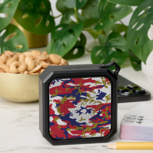 4th of July, Independence day, Camouflage Gold Bluetooth Speaker