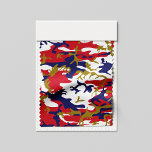 4th of July, Independence day, Camouflage Gold Fabric