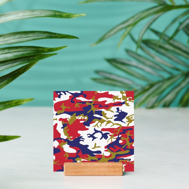 4th of July, Independence day, Camouflage Gold Holder (Insitu 2 (Back))