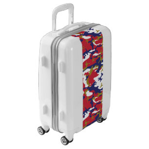 4th of July, Independence day, Camouflage Gold Luggage