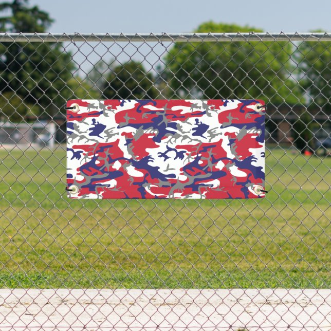 4th of July, Independence day, Camouflage Gray Banner (Insitu)