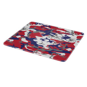 4th of July, Independence day, Camouflage Gray Cutting Board