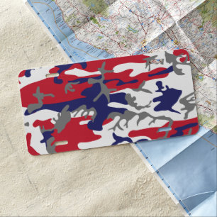 4th of July, Independence day, Camouflage Gray License Plate