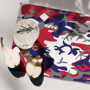 4th of July, Independence day, Camouflage Gray Placemat