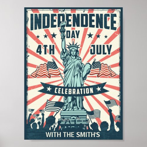 4th of July Independence day Celebration Poster