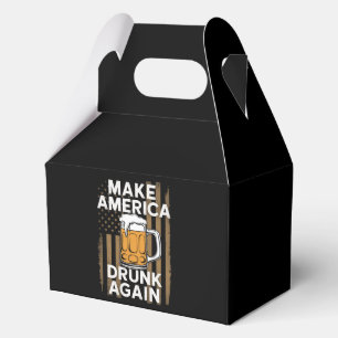 4th of July Independence Day Drinking Beer Favor Boxes