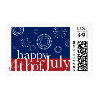4th of July Independence Day Fireworks Postage