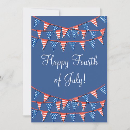4th of July _ Independence Day _ Flag   Holiday Card