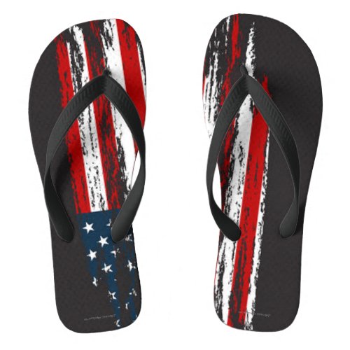 4th of July Independence day flip flops USA