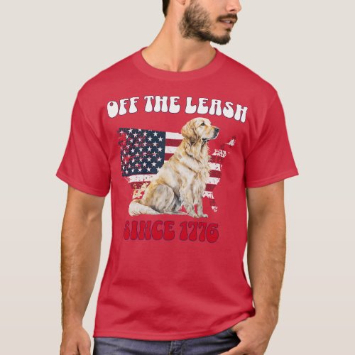 4th of July Independence Day Funny Design for Dog  T_Shirt
