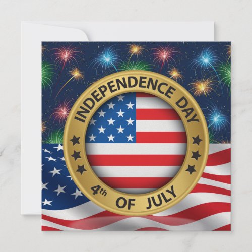 4th of July Independence Day Invitation