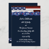 4th of july independence day party invites (Front/Back)