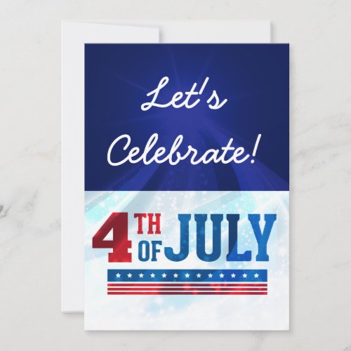 4th of july independence day party invites