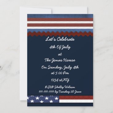 4th of july independence day party invites