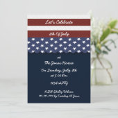 4th of july independence day party invites (Standing Front)