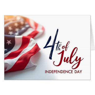 4th of July Independence Day Patriotic Design Card