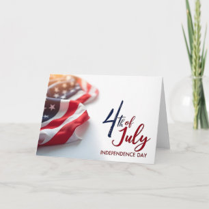 4th of July Independence Day Patriotic Design Card