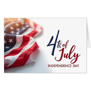 4th of July Independence Day Patriotic Design Card