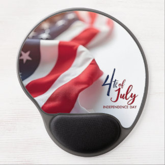 4th of July Independence Day Patriotic Design Gel Mouse Pad