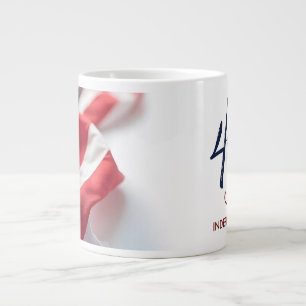 4th of July Independence Day Patriotic Design Giant Coffee Mug