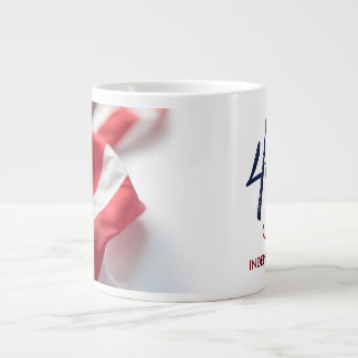 4th of July Independence Day Patriotic Design Giant Coffee Mug