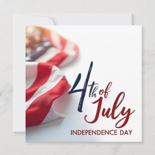 4th of July Independence Day Patriotic Design Note Card