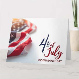 4th of July Independence Day Patriotic Design Thank You Card
