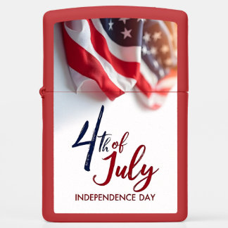 4th of July Independence Day Patriotic Design Zippo Lighter