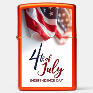 4th of July Independence Day Patriotic Design Zippo Lighter