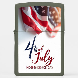 4th of July Independence Day Patriotic Design Zippo Lighter