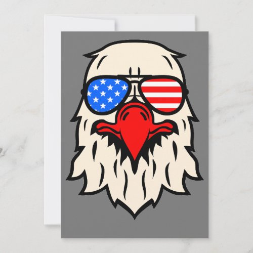 4th of July _ Independence Day _ Patriotic Eagle Holiday Card