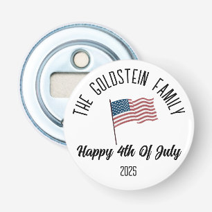 4th of July Independence Day Personalized Name Bottle Opener