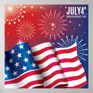 4th of July Independence Day Poster