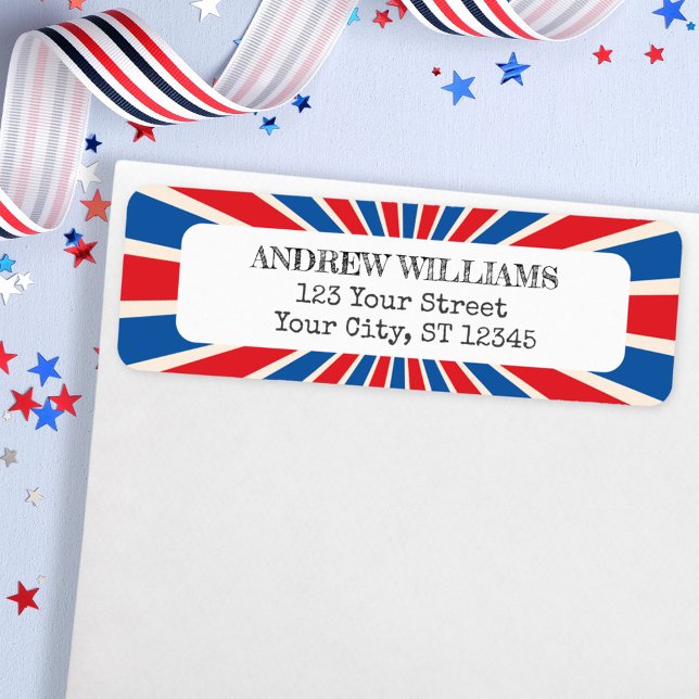 4th of July Independence Day return Label (In situ envelope)