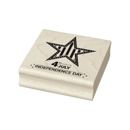 4th of July Independence Day Rubber Stamp