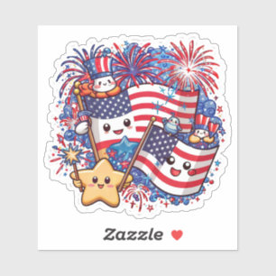 4Th Of July independence day Sticker