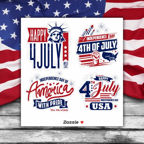4th Of July Independence Day Stickers