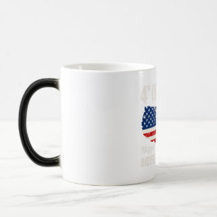 4th of July Independence Day T Shirt Color Morph Mug