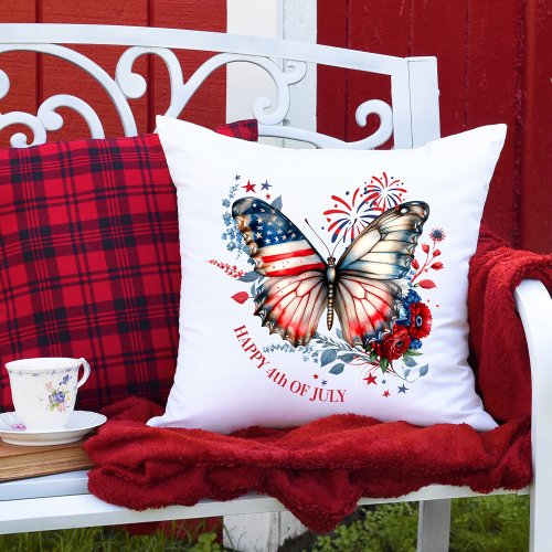 4th of July Independence day  Throw Pillow