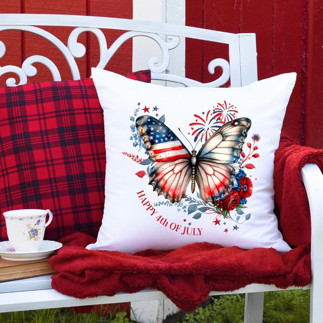 4th of July, Independence day  Throw Pillow (Creator Uploaded)