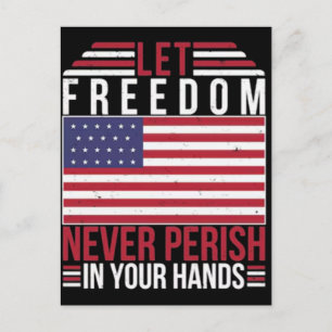 4th of july independence day tshirt design T-Shirt Holiday Postcard