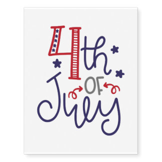 4th of july Independence Day USA Temporary Tattoos