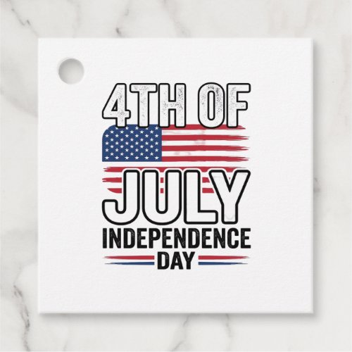 4th of July Independence Day Vintage Shirt Design_ Favor Tags