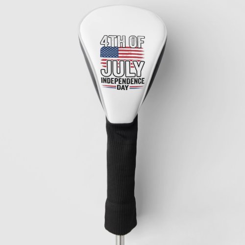 4th of July Independence Day Vintage Shirt Design_ Golf Head Cover