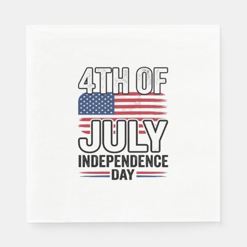 4th of July Independence Day Vintage Shirt Design_ Napkins