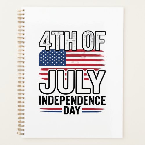 4th of July Independence Day Vintage Shirt Design_ Planner